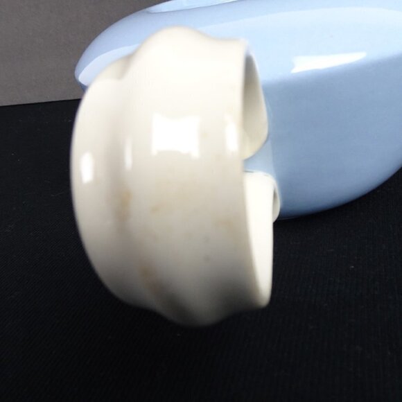 Homer Laughlin Blue Tea Pot Teapot Skyline Jubilee Art Deco Vintage - Picture 12 of 16